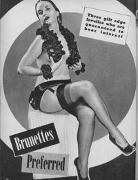 Girls from various magazines appear in vintage lingerie and look more than just hot and attractive